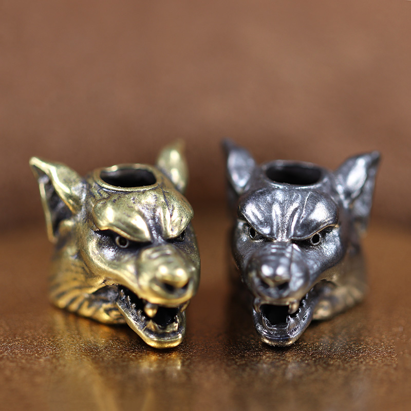 Wolf Jewelry & Watches Tampa Reviews - Animal Wolf Warriors Hoofd Sculptuur Messing