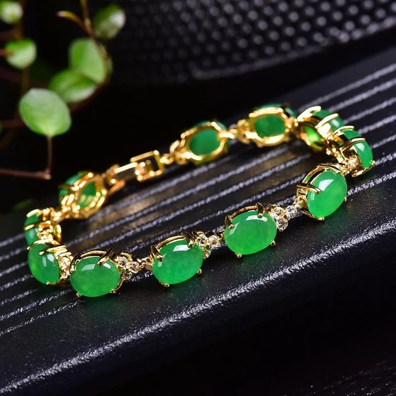Jewelry & Watches Sp Zo O - Natuurlijke Groene Jade Agaat LIEFDE Kralen