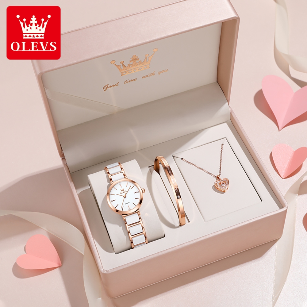Jewelry With Watches - OLEVS Dameshorloge 5877 Luxe Elegant Quartz