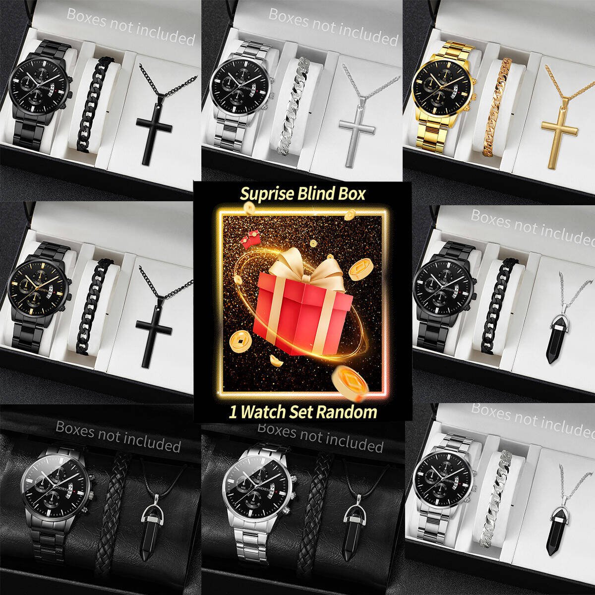 Jewelry With Watches - Verrassing Mystery Horloge Blind Box-3 stks/set