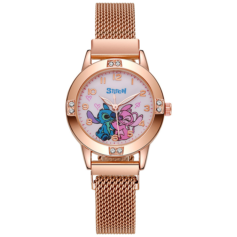 Jewelry Watches For Kids - Cartoon Diamond Stitch Horloges Meisjes Vrouwen