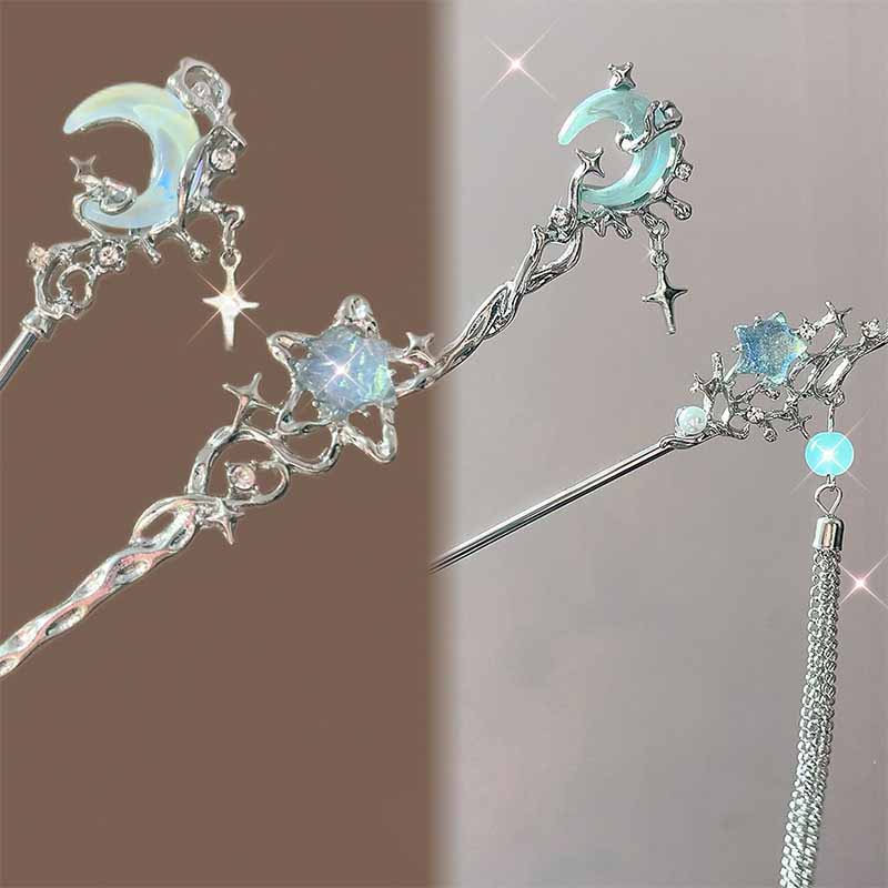 Shop Jewelry & Watches Near Me - Maansteen Ster Maan Haar Stok Metalen