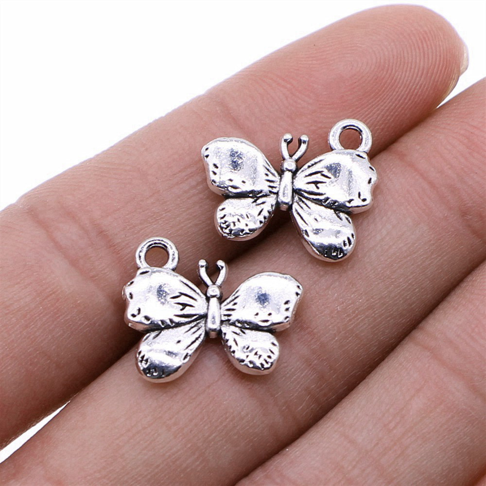 Butterfly Pendant Necklace - Vlinder Retro Insect Charm Hanger van
