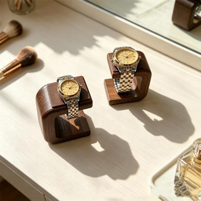 ~Houten horlogehouder, sierade - Jewelry With Watches recensie en prijs