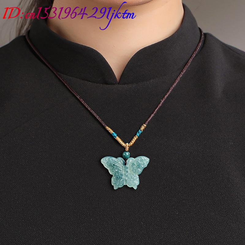 Natuurlijke Birmese Jadeïet vl - Butterfly Pendant Necklace recensie en prijs