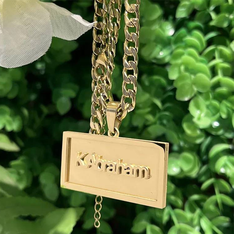 Aangepaste Naam Hiphop Ketting - Engraved Name Necklace recensie en prijs