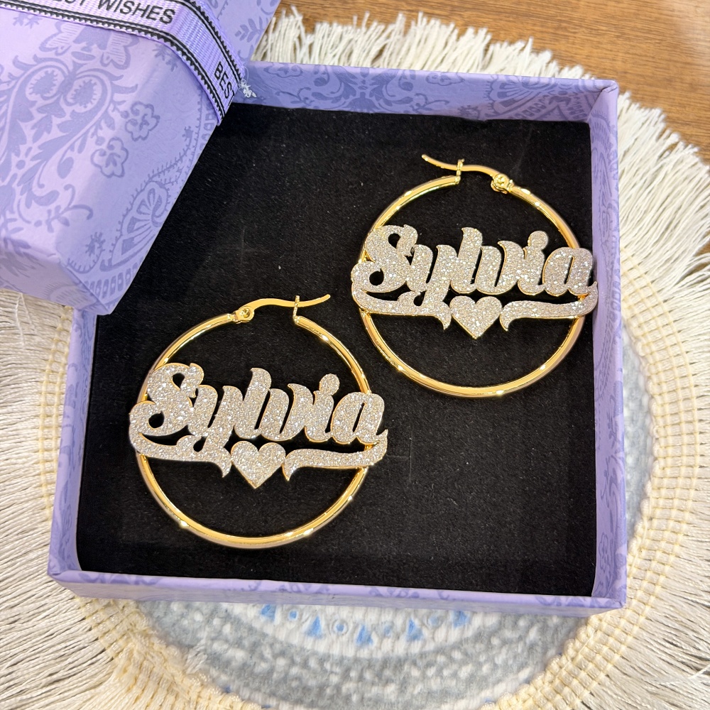 DUOYING Op maat gemaakte bling - Engraved Name Necklace recensie en prijs