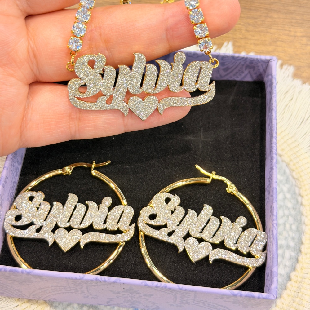 DUOYING Op maat gemaakte bling - Engraved Name Necklace recensie en prijs