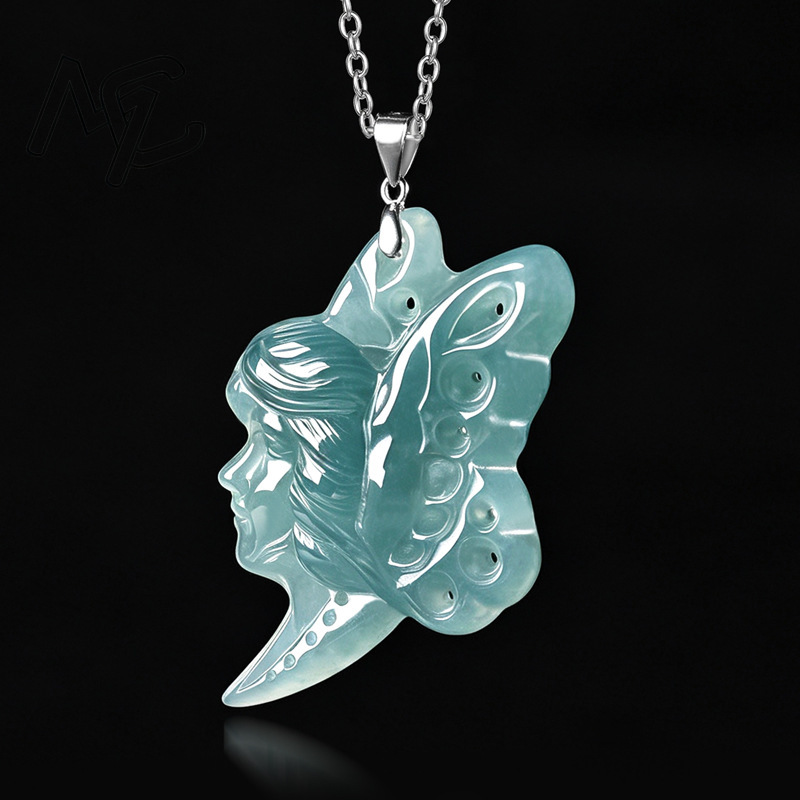 S925 Zilver Natuurlijke Blauwe - Butterfly Pendant Necklace recensie en prijs