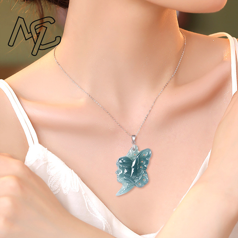 S925 Zilver Natuurlijke Blauwe - Butterfly Pendant Necklace recensie en prijs