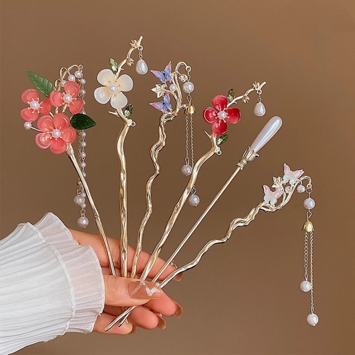2025 Nieuwe Bloem Haarspeld Vo - Shop Jewelry & Watches Near Me recensie en prijs