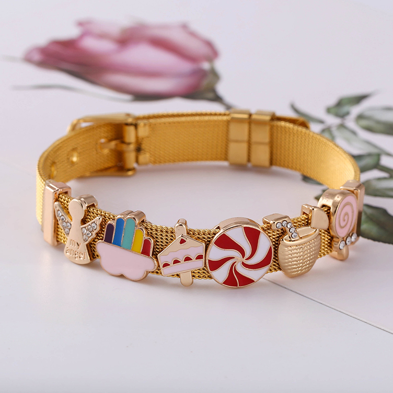 Goudkleurige roestvrijstalen b - Jewelry Watches For Kids recensie en prijs