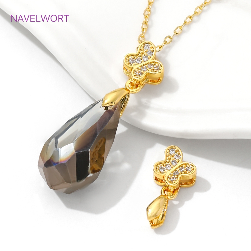 Messing Pinch Bails 18K Vergul - Butterfly Pendant Necklace recensie en prijs